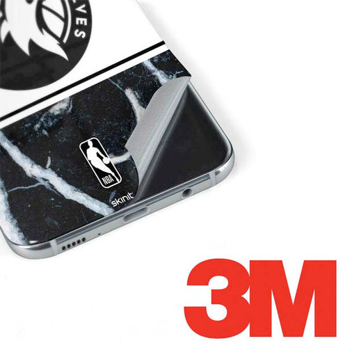 NBA Minnesota Timberwolves Marble Galaxy S8 Plus Skin